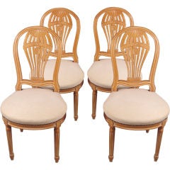 Vintage Set of four Balloon Back Chairs