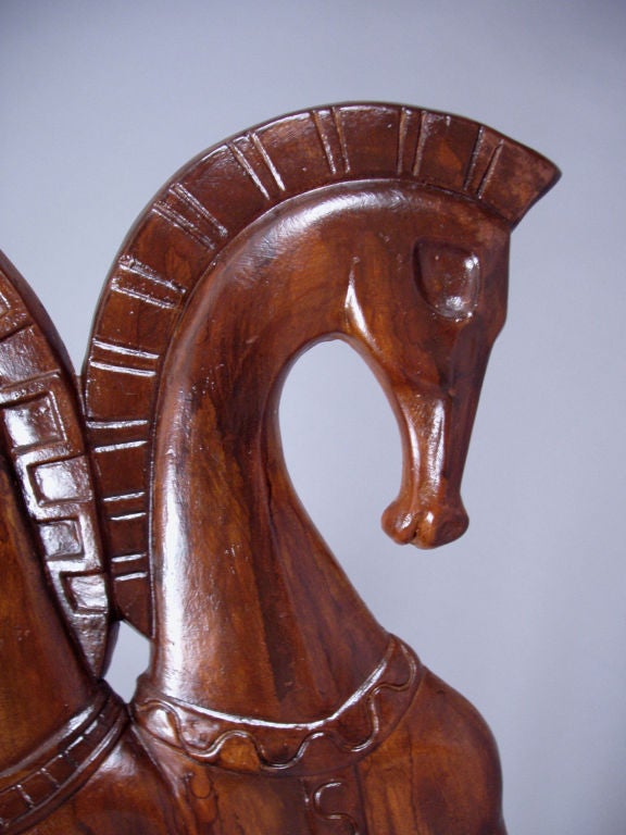 American 'Three Horses' wall sculpture by Frederick Weinberg