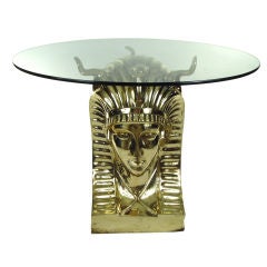 Monumental Brass Sphinx Table