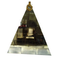 Antique Mosaic Tiled Pyramid Mirror