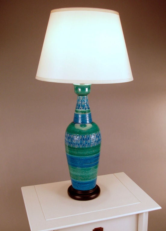 Vintage Glazed Ceramic Table Lamp 1