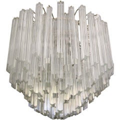Outstanding Murano Crystal Glass Chandlier by Camer