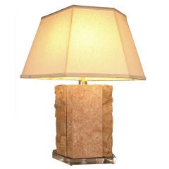 Marble & Lucite Table Lamp by Bauer Lamp Co. 10