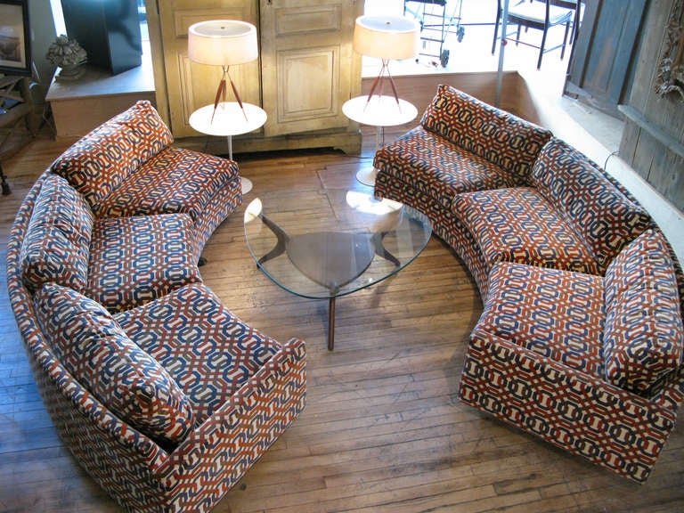 large semi circle couch