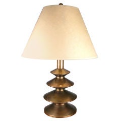 Vintage Modern Brass Lamp by Chapman