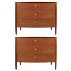Pair of Vintage 3 Drawer Chests by Knoll