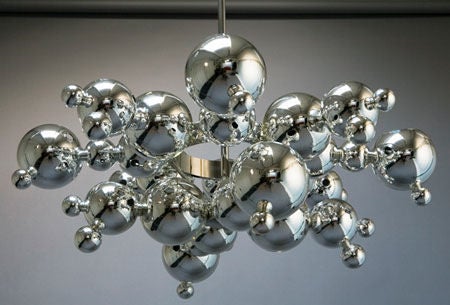 'Bubble' Chandelier in Glass by Luc Gensollen 1