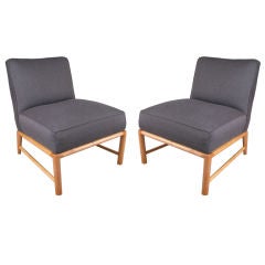 Pair of Modern Gibbings style Slipper Lounge Chairs