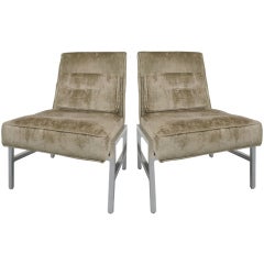 Pair of Modern Slipper Lounge Chairs
