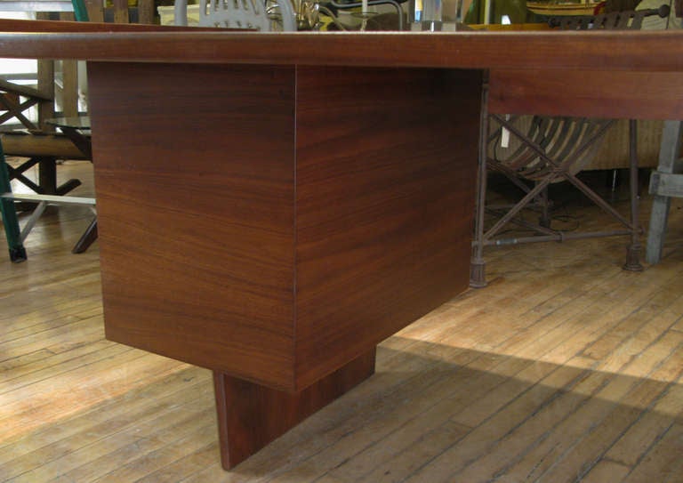 American Curved Modern Executive Desk by Harvey Probber