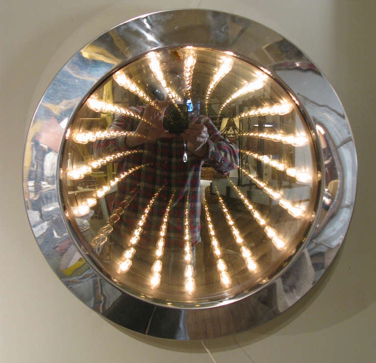 modern chrome mirror