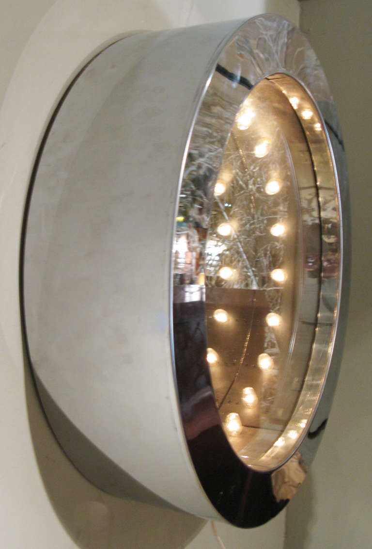 Mid-Century Modern Modern Chrome Infinity Mirror by Curtis Jere