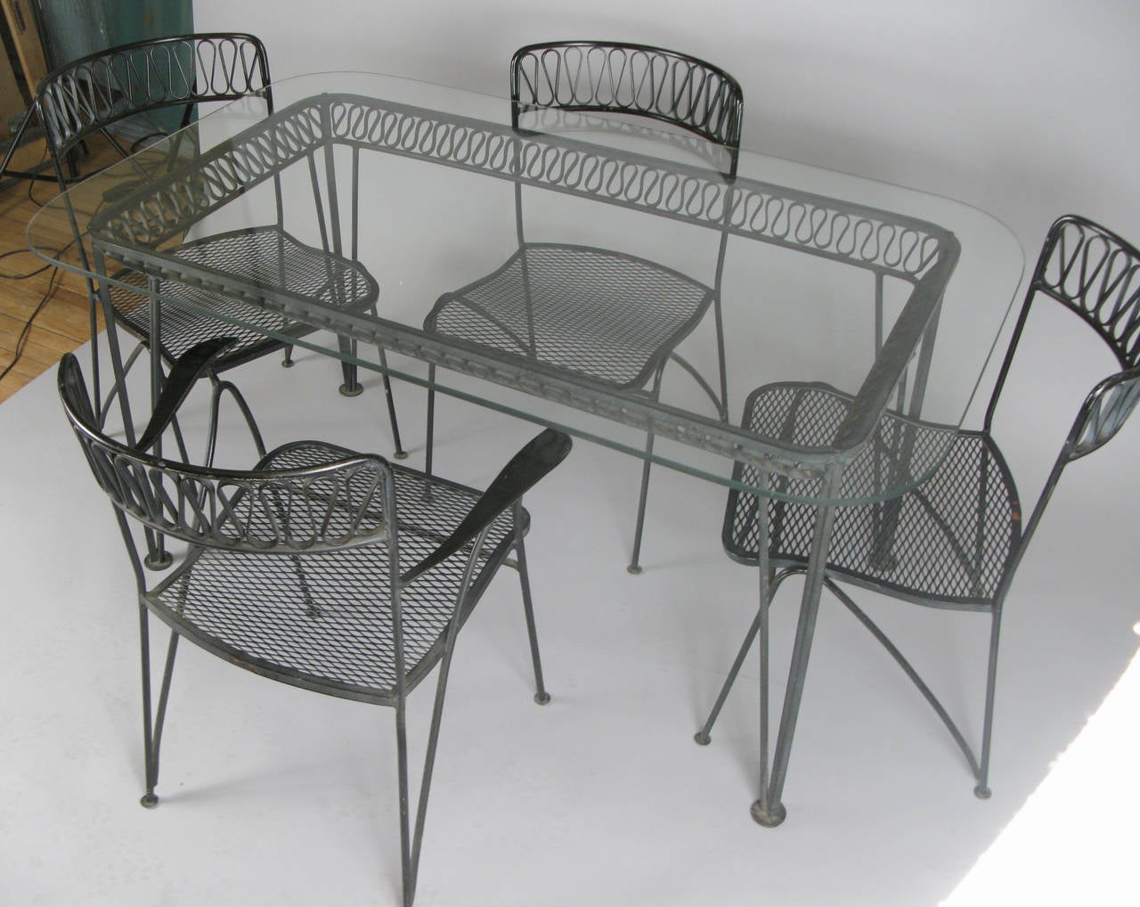 1950s Wrought Iron Dining Set by Tempestini for Salterini 2