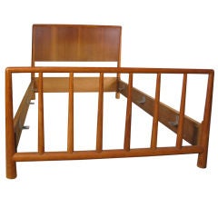 Mahogany Bed by Robsjohn-Gibbings for Widdicomb