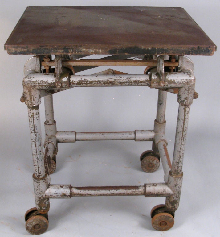 antique printers table