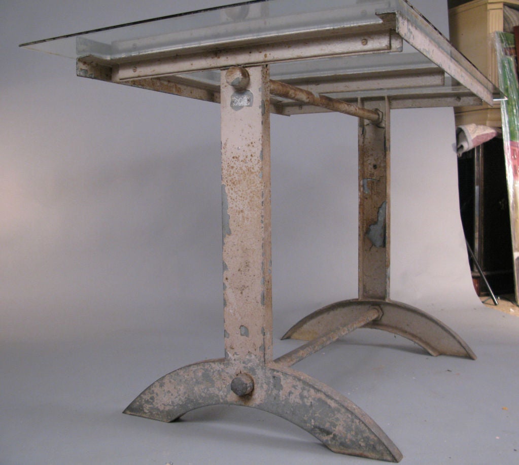 American Antique Industrial Cast Iron Table