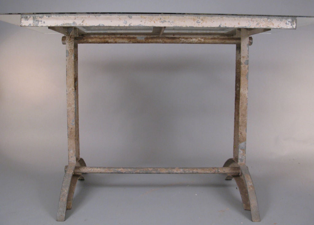 Antique Industrial Cast Iron Table 2