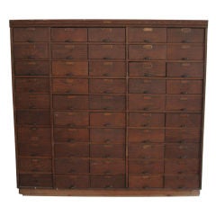 Antique Oak 50 Drawer Apothecary Chest