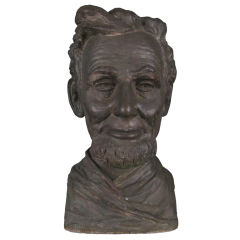 Abraham Lincoln signed Plaster Bust