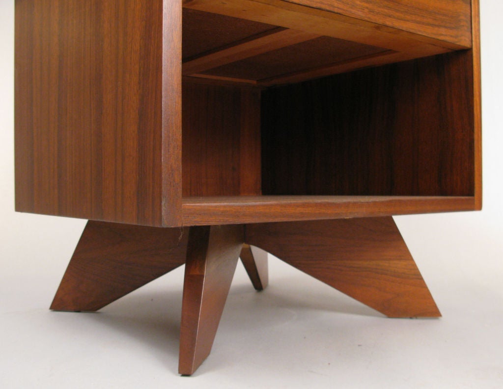 American Classic Walnut Nightstand by George Nakashima for Widdicomb