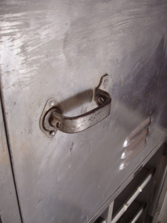 American Antique Industrial Aluminum Storage Locker