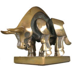 'Omaggio al Toro' in Bronze by Domenico Colanzi