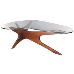 Modern Walnut Cocktail Table by Adrian Pearsall for Craft Assoc.