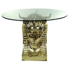 Outstanding 1970's Egyptian Table in Brass