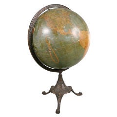Antique Terrestrial Globe by Johnston