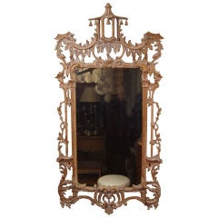 Italian Carved Chinese Chippendale Style Mirror