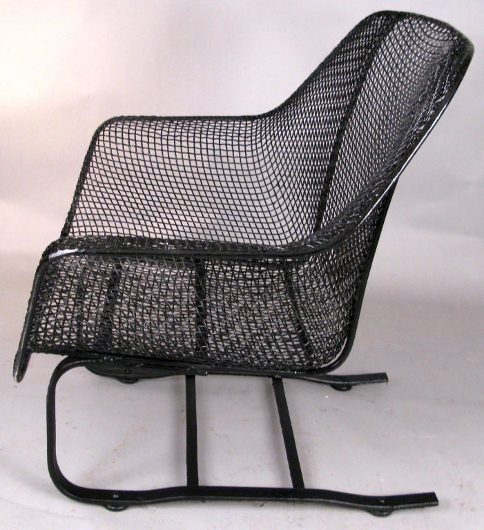 Mid-20th Century Pair of Large Sculptural Garden Lounge Chairs by Russell Woodard