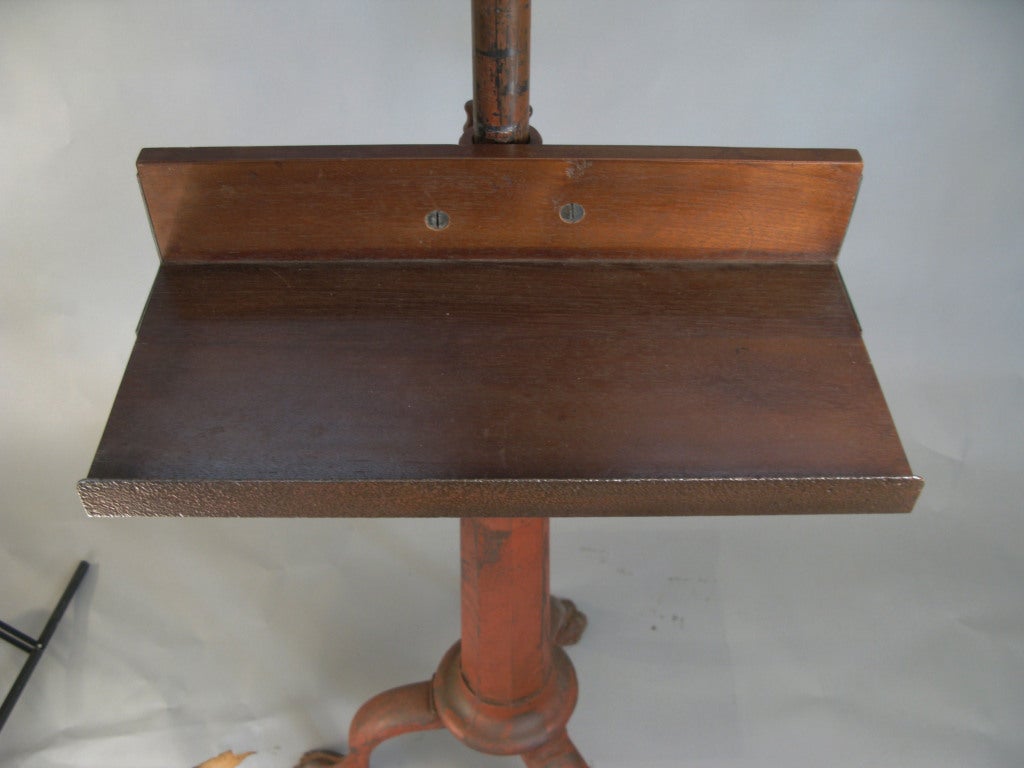 Antique Industrial Cast Iron Easel Stand 2