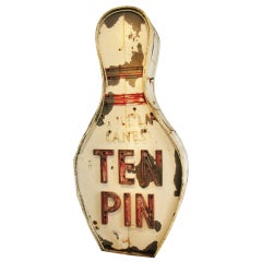 Monumentales 'Ten Pin' Neon-Bowlingschild