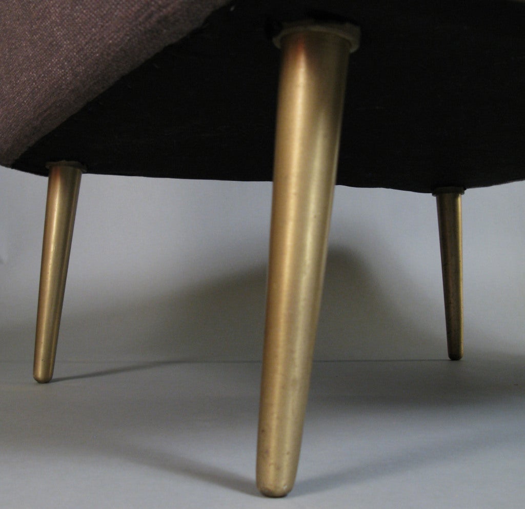 Modern Brass Leg Sofa and Chair by Edward Wormley for Dunbar at 1stDibs