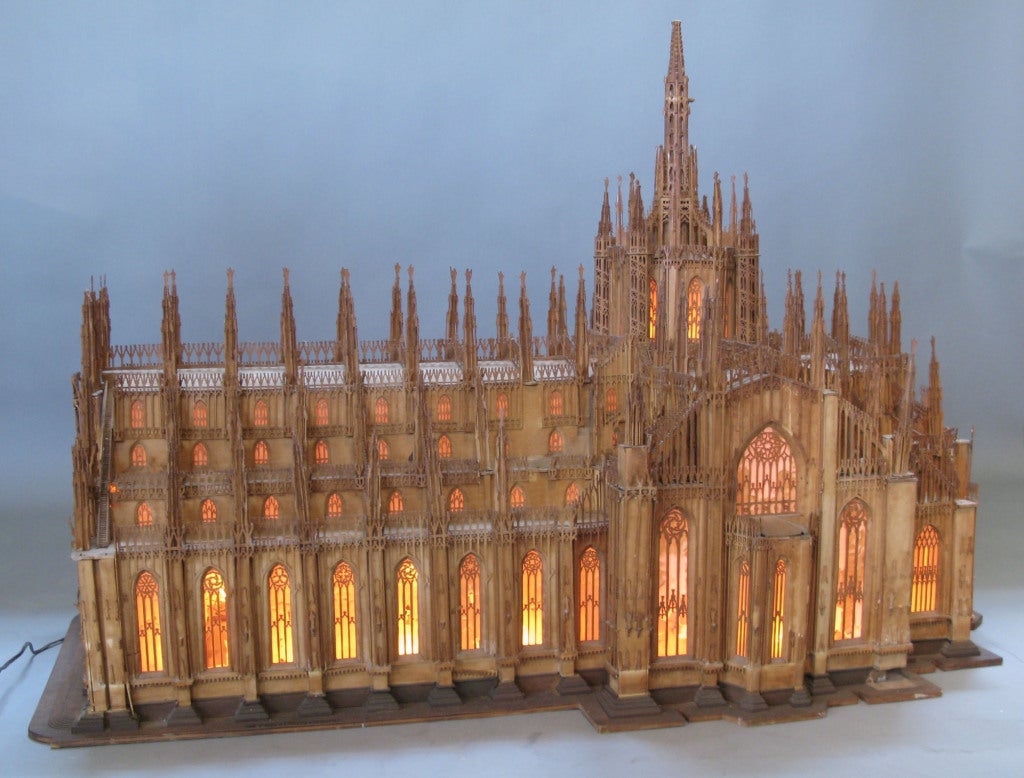American Antique Scale Model of the Duomo di Milano