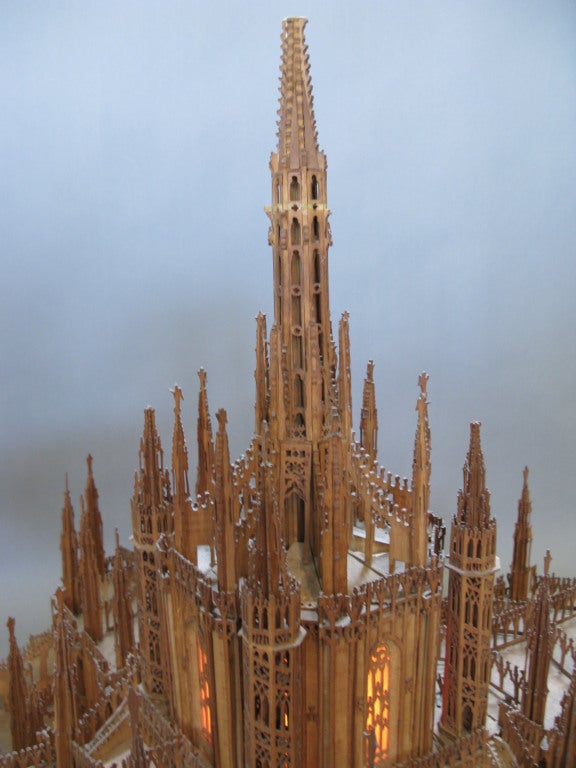 20th Century Antique Scale Model of the Duomo di Milano