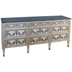 Vintage Italian Style Marble Top Commode Vintage Italian Style Marble Top Commode