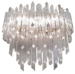 Vintage Italian Murano Glass Chandelier by Camer