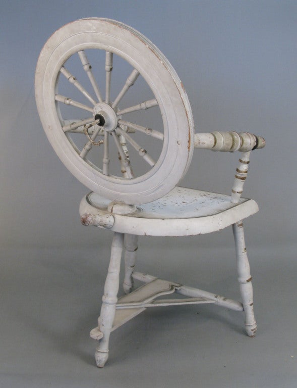 antique spinning chair