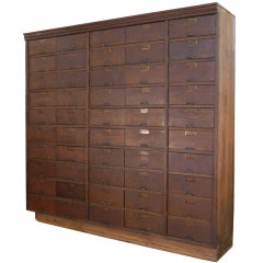 Antique Industrial 50 Drawer Apothecary Cabinet