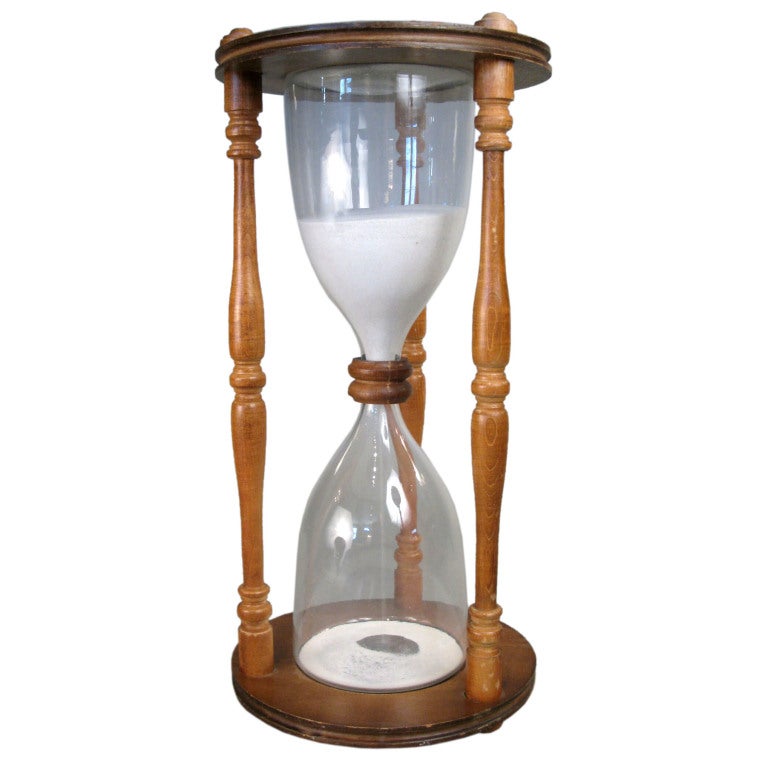 Large Antique Hourglass
