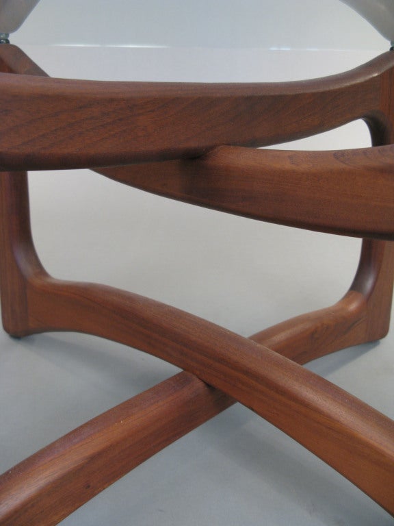 Vintage Open Cube Cocktail Table in Walnut by Adrian Pearsall 1