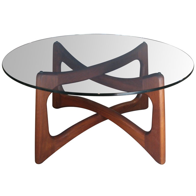 Vintage Open Cube Cocktail Table in Walnut by Adrian Pearsall