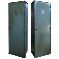 Antique Industrial Storage Cabinets from Harvard University