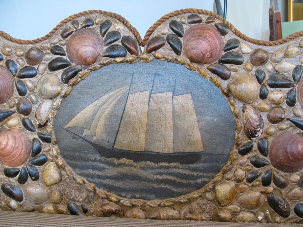 20th Century Nautical Seashell Sofa