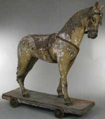 Figurine Cheval Vintage Fait Main - Inde Années 1920 - Collection Rare I703