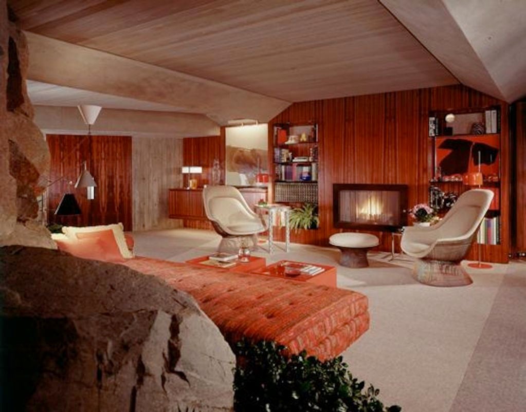 "Elrod House: Red Fire" by Leland Y. Lee, 1968