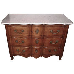 French Louis XV Walnut Commode from Provence