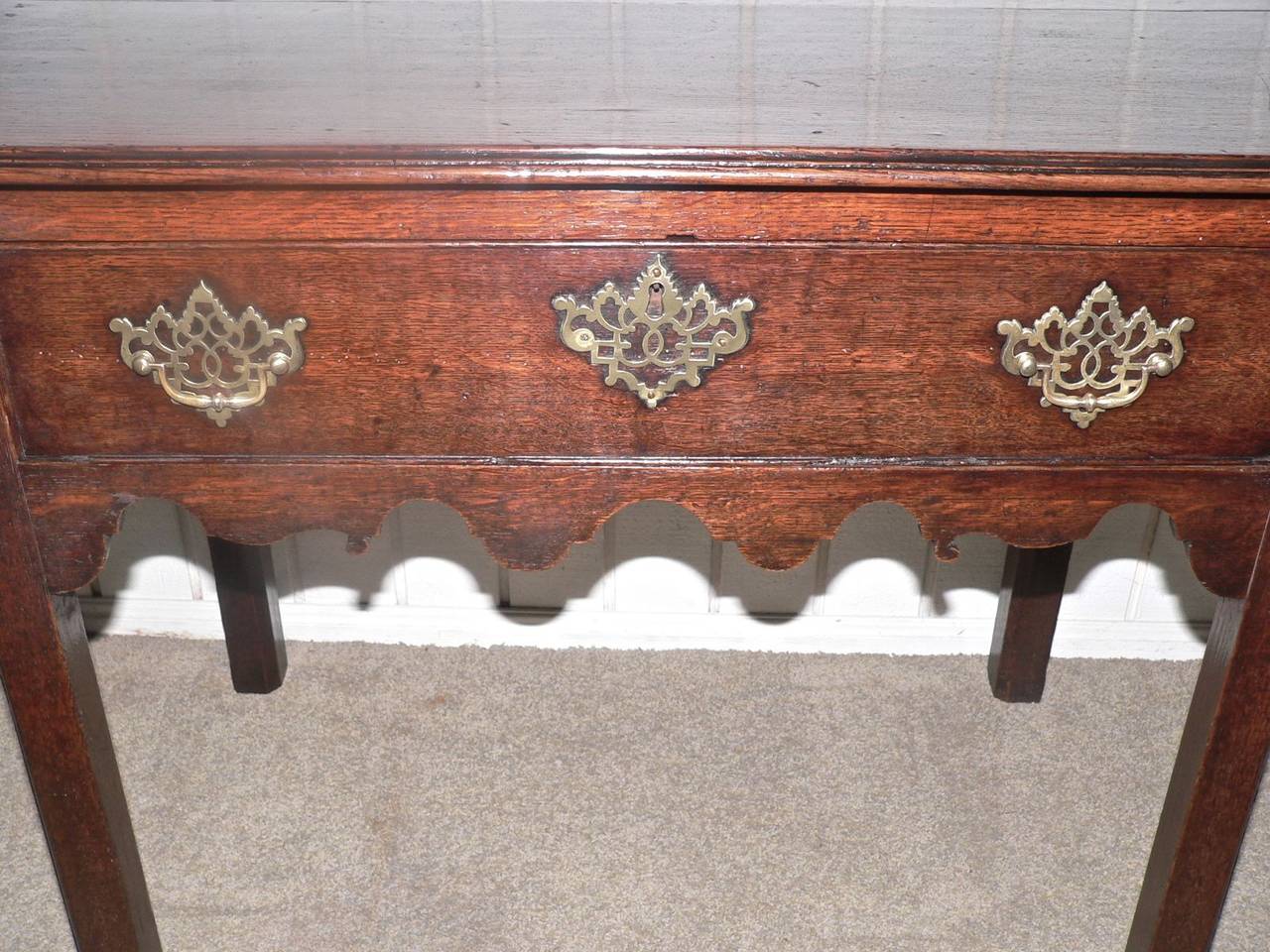 British English 18th Century Oak Side Table