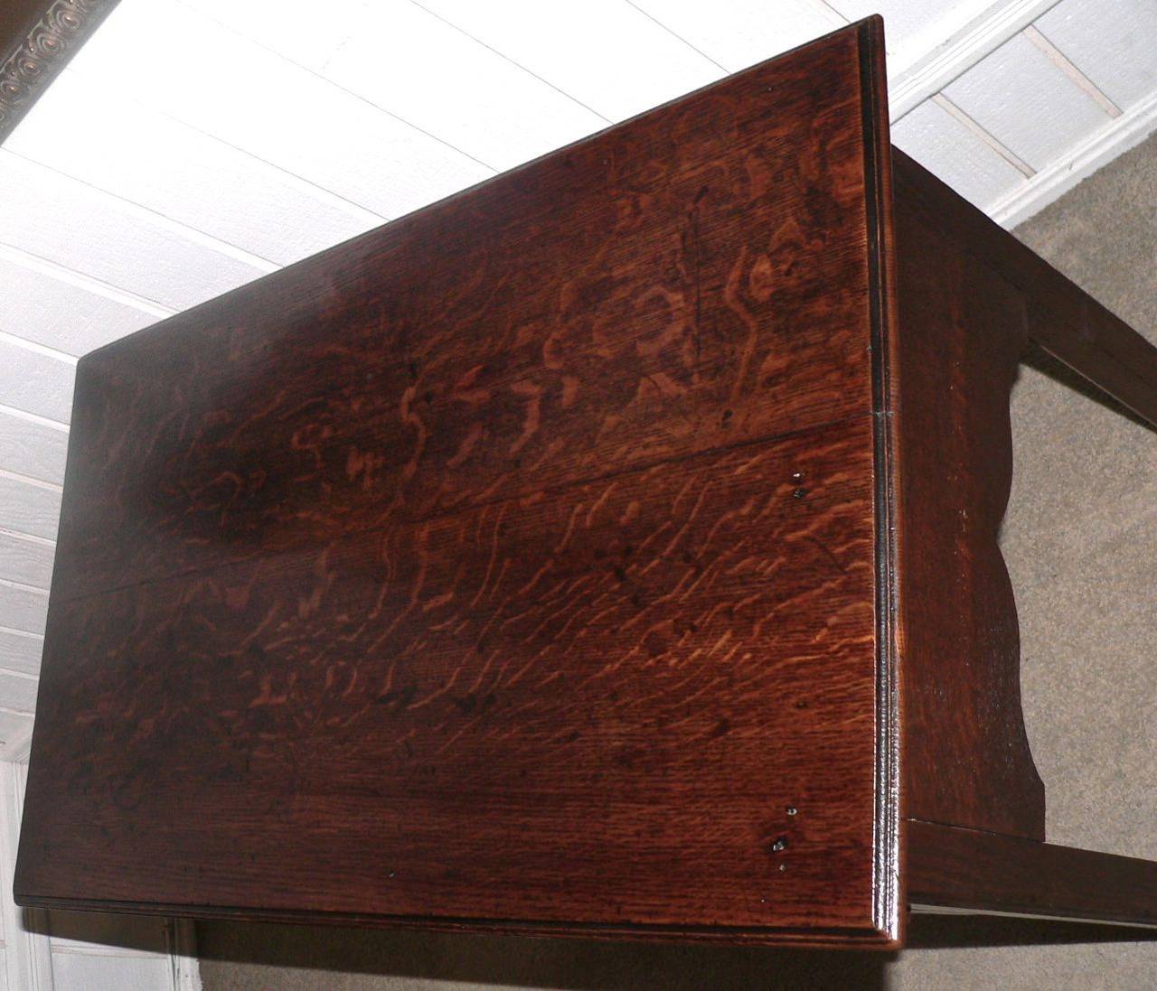 English 18th Century Oak Side Table 1